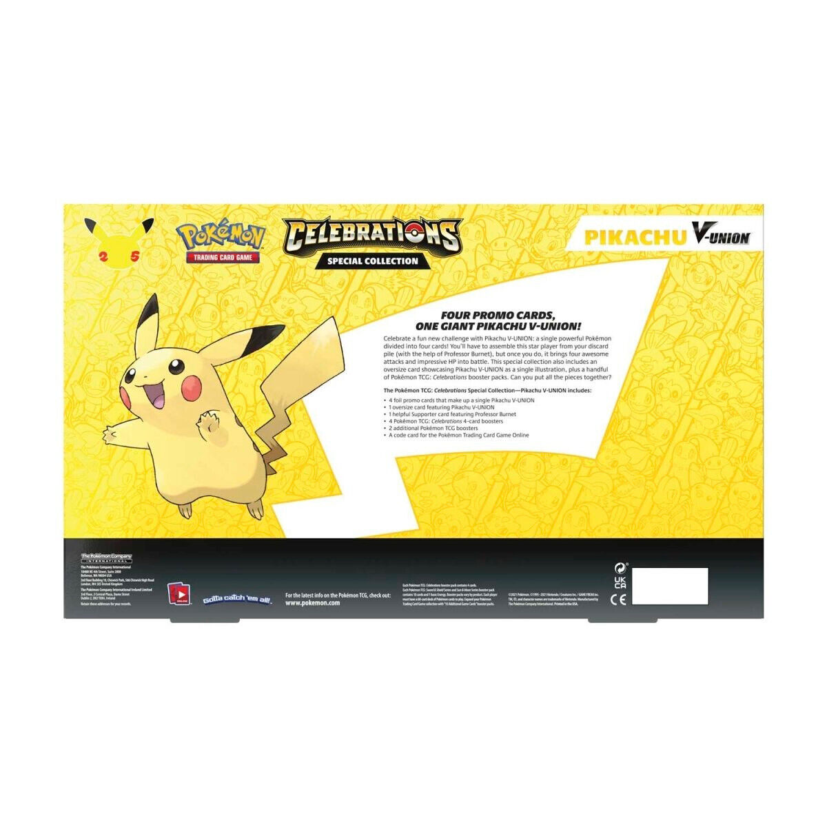 Pokemon TCG Pikachu V-Union Celebrations Special Collection Box 151